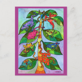 Oaxacan Frog Tree of Life Postkarte