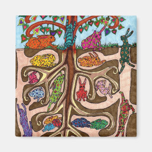 Oaxacan Häschen-Baum des Lebens Magnet