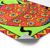 Oaxacan Ladybug Mini Mexikanische Volkskunst Poster (Ecke)