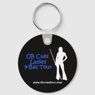 OB Cues Ladys 9-Ball Tour Logo Schlüsselanhänger