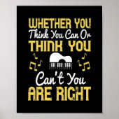 Ob du denkst, du kannst oder denkst, du kannst nic poster (Vorne)