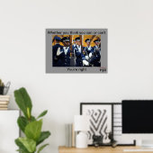Ob du denkst, du kannst oder kannst nicht poster (Heimbüro)