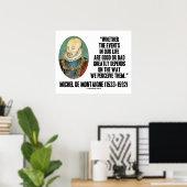 Ob Ereignisse im Leben gut oder schlecht sie wahrn Poster (Heimbüro)