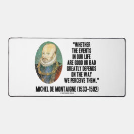 Ob Ereignisse im Leben gut oder schlecht sie wahrn Schreibtischunterlage