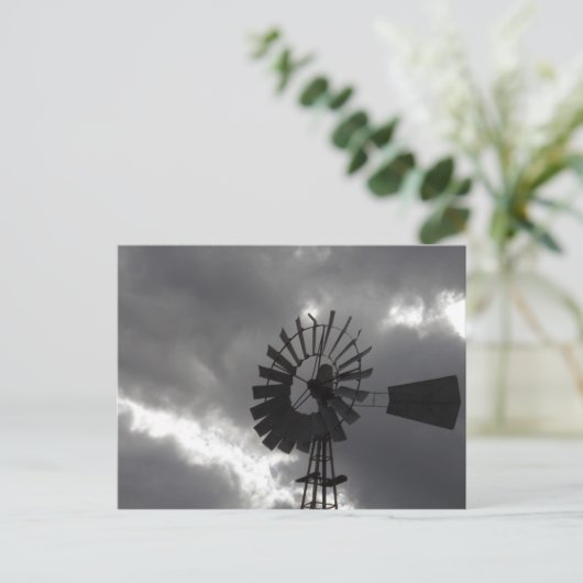 Ob es dir gefällt oder nicht...I Liebe Windmühlen. Postkarte (Stehend Vorderseite)