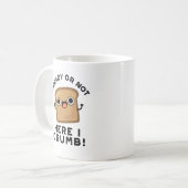 Ob fertig oder nicht hier, ich bröckle frische Brö Kaffeetasse (Vorderseite Links)