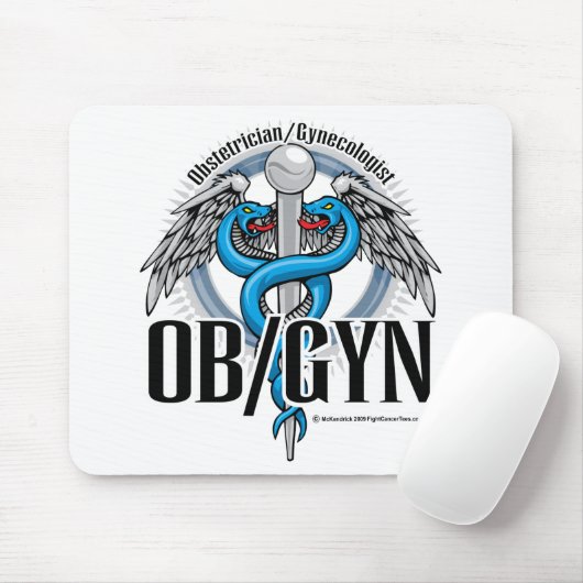 OB/GYN BlauCaduceus Mousepad (Mit Mouse)