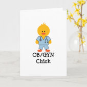 OB/GYN Chick Grußkarte Karte (Gelbe Blume)