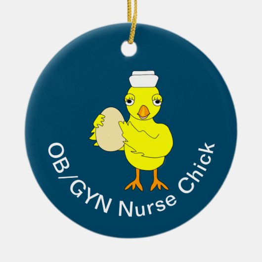 OB/GYN-Krankenpfleger Keramik Ornament (Vorne)