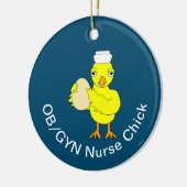 OB/GYN-Krankenpfleger Keramik Ornament (Links)