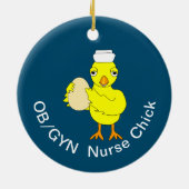 OB/GYN-Krankenpfleger Keramik Ornament (Hinten)