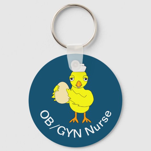 OB/GYN-Krankenschwester Schlüsselanhänger (Vorderseite)