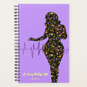 OB-GYN Medical Feminine Floral Planner Planer