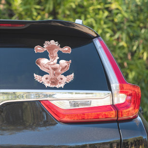 Ob/Gyn Midfrau Floral Kindgeburt Cervix Ovarien Aufkleber