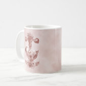 Ob/Gyn Midfrau Floral Kindgeburt Cervix Ovarien Kaffeetasse (Vorderseite Links)