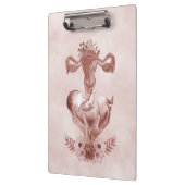 Ob/Gyn Midfrau Floral Kindgeburt Cervix Ovarien Klemmbrett (Links)