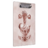 Ob/Gyn Midfrau Floral Kindgeburt Cervix Ovarien Klemmbrett (Rechts)
