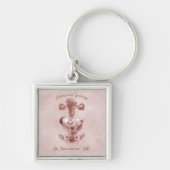 Ob/Gyn Midfrau Floral Kindgeburt Cervix Ovarien Schlüsselanhänger (Vorne)