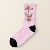 Ob/Gyn Midfrau Floral Kindgeburt Cervix Ovarien Socken (Links - Außen)