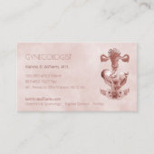 OB/GYN Moderne florale Medizin-Visitenkarte Visitenkarte (Vorderseite)