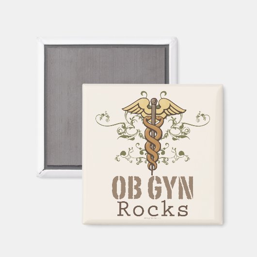 OB GYN Rocks Magnet (Vorderseite/Rückseite)