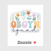 Ob-Gyn Squad Obstetriker Gynecologe OBGYN Nurse Aufkleber (Blatt)