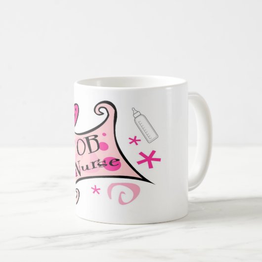 OB Krankenschwester (Geburtshilfe) Krankenpflege Kaffeetasse (VorderseiteRechts)