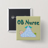 OB Krankenschwester-Geschenke, Baby in der Button (Vorne & Hinten)