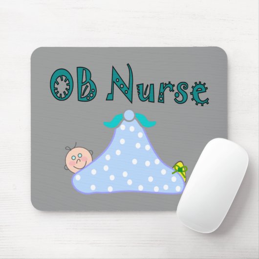 OB Krankenschwester-Geschenke, Baby in der Mousepad (Mit Mouse)