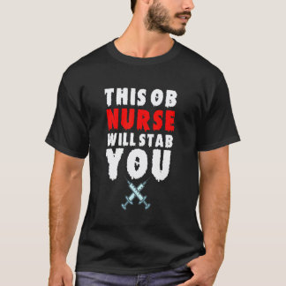 Ob Krankenschwester Halloween Stich Sie Gruselig U T-Shirt