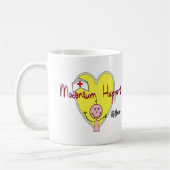 OB Krankenschwester "Meconium geschieht" Kaffeetasse (Links)