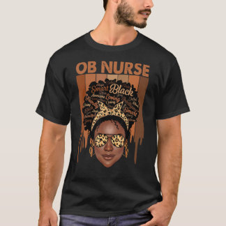 OB Nurse Afro American Women Black History T-Shirt