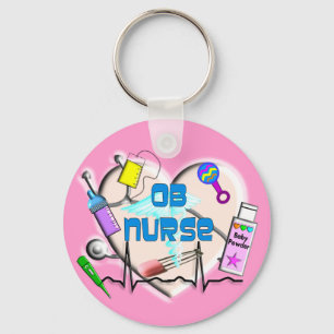 OB Nurse Art Geschenke Schlüsselanhänger