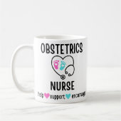 OB Nurse Gift Obstetrics Nurse Obstetric Nurse Kaffeetasse (Links)