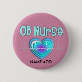 OB Nurse Name Buttons anpassbar (Vorderseite)