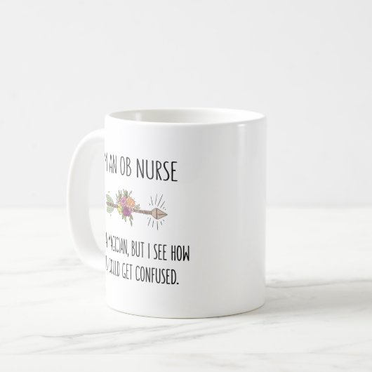 OB Nurse Obstetrics Gift Idea Kaffeetasse (Vorderseite Links)