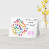 OB Nurse Preceptor Thank You Karte (Gelbe Blume)