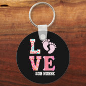 Ob Nurse Valentines Day Delivery Labor Nursing 1 Schlüsselanhänger (Vorderseite)