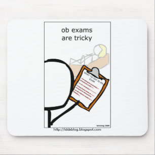 OB Prüfungen sind heikel Mousepad