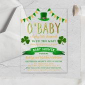 O'Baby St. Patrick's Day Baby Shower Acryleinladungen