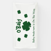 O'Baby St Patrick's Day Baby Shower Banner (Vertikal)