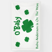 O'Baby St Patrick's Day Baby Shower Banner (Vertikal)