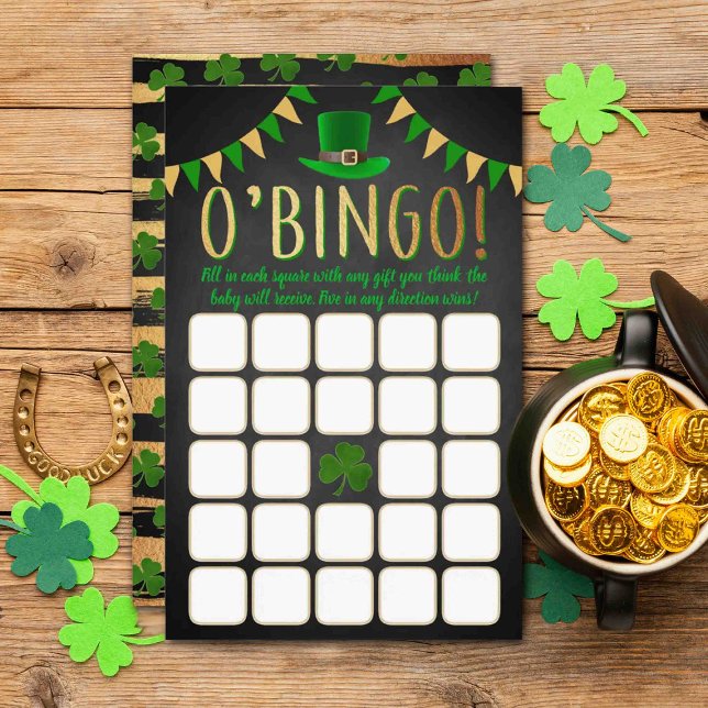 O'Baby St. Patrick's Day Baby Shower Bingo Game (Von Creator hochgeladen)