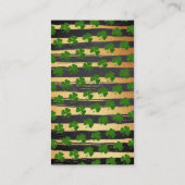 O'Baby St. Patrick's Day Baby Shower Diaper Raffle Begleitkarte (Rückseite)