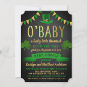 O'Baby St. Patrick's Day Baby Shower Einladungen (Vorderseite)