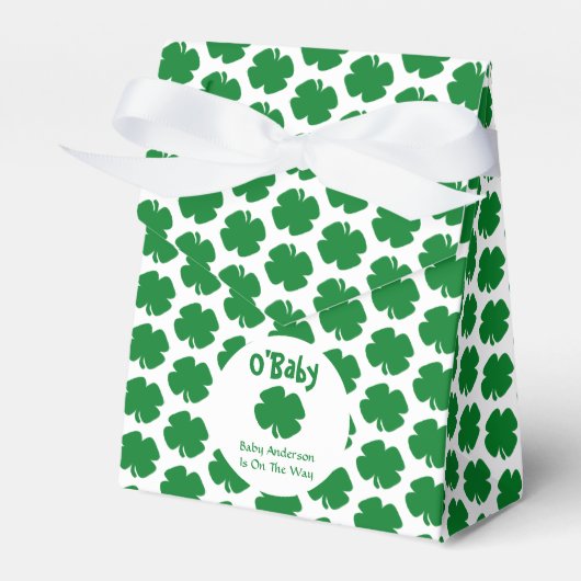 O'Baby St Patrick's Day Baby Shower Geschenkschachtel (Vorderseite)