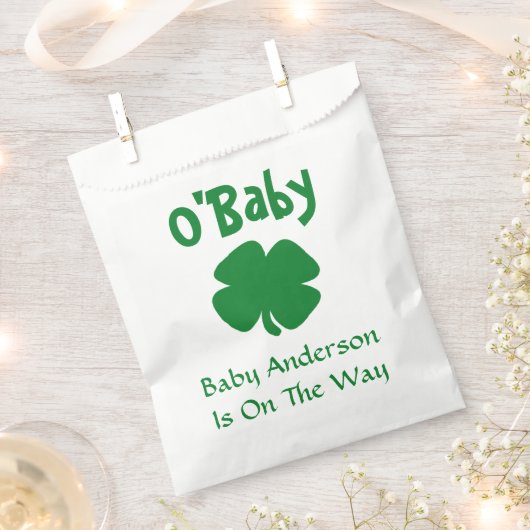 O'Baby St Patrick's Day Baby Shower Geschenktütchen (Ausgeschnitten)