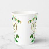 O'Baby St. Patrick's Day Baby Shower Pappbecher (Rechts)