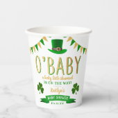 O'Baby St. Patrick's Day Baby Shower Pappbecher (Vorderseite)