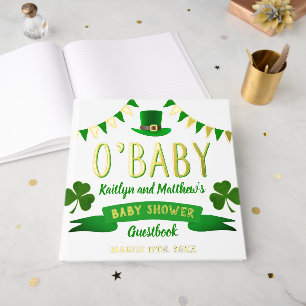 O'Baby St. Patrick's Day Baby Shower Real Gästebuch